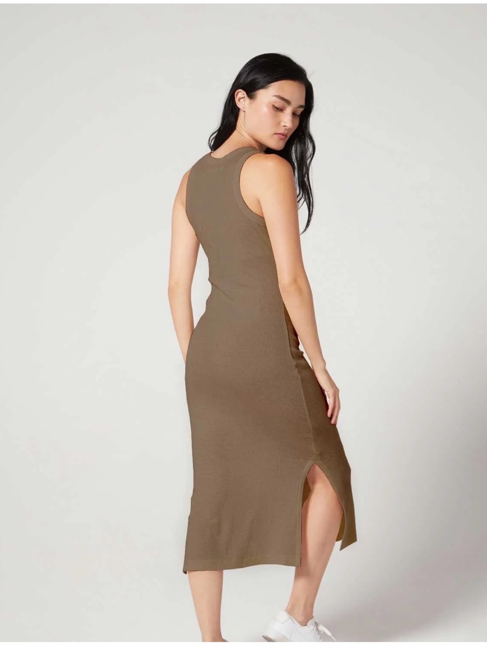 NEW Wear It To Heart JANE RIB DRESS PORTOBELLO Sz M - Picture 4 of 10